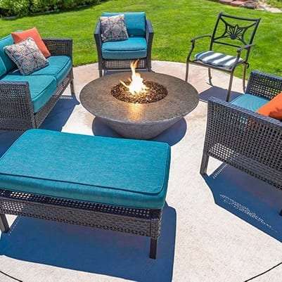 Athena Olympus Round Fire Table - ExceptionalFire