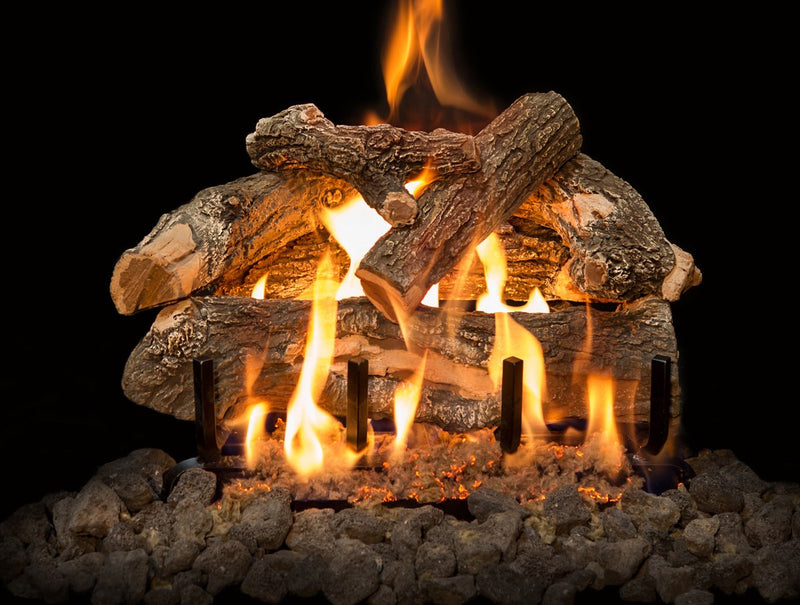 18" Arizona Weathered Oak Vented Gas Log Set | Grand Canyon