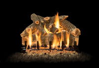 24" Arizona Weathered Oak Vented Gas Log Set | Grand Canyon