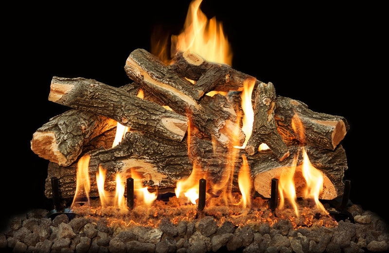 30" Arizona Weathered Oak Vented Gas Log Set | Grand Canyon