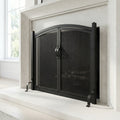 Free Standing Fireplace Screen Custom Made Colonial Working Doors