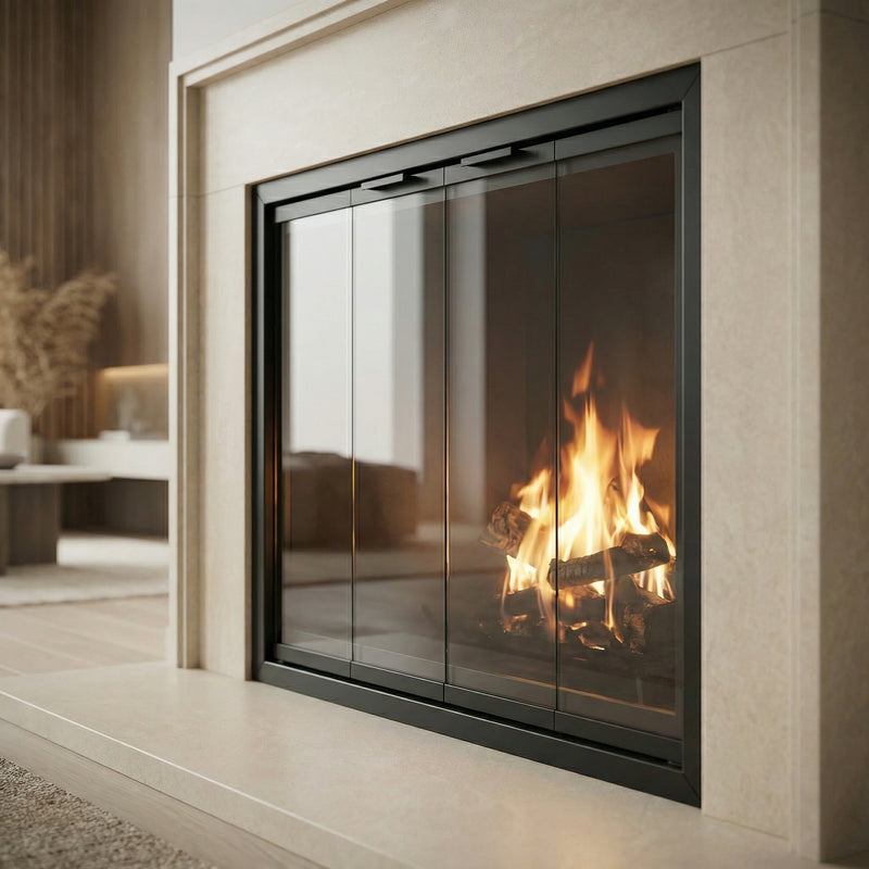 Seaside Standard Glass Doors | Prefab Fireplaces by Stoll | Custom