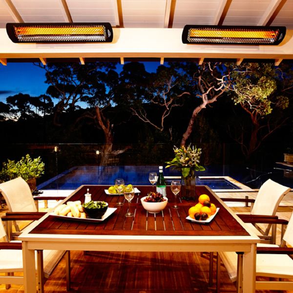 Bromic Tungsten Smart-Heat Black 2000W Electric Patio Heater - 44" - ExceptionalFire