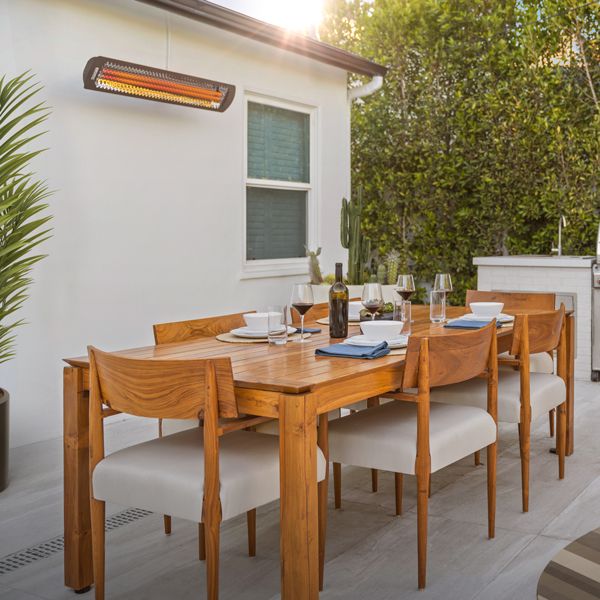 Bromic Tungsten Smart-Heat Black 2000W Electric Patio Heater - 44" - ExceptionalFire