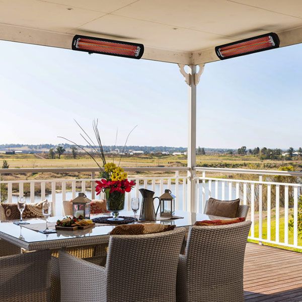 Bromic Tungsten Smart-Heat Black 2000W Electric Patio Heater - 44" - ExceptionalFire