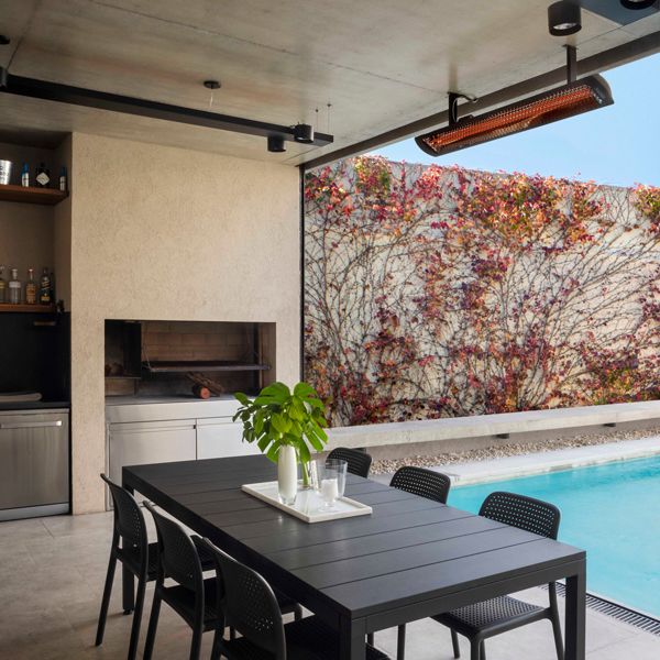 Bromic Tungsten Smart-Heat Black 3000W Electric Patio Heater - 56" - ExceptionalFire