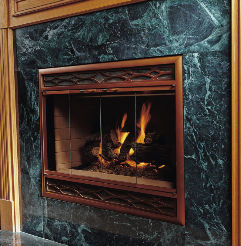 Brookfield Deluxe - Magnetic Prefab Fireplace Glass Doors