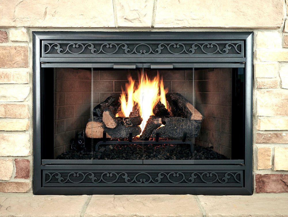 Brookfield Deluxe - Magnetic Prefab Fireplace Glass Doors
