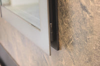 Brooklyn Hidden Main Frame - Single Panel Masonry & Prefab Fireplace Doors - ExceptionalFire