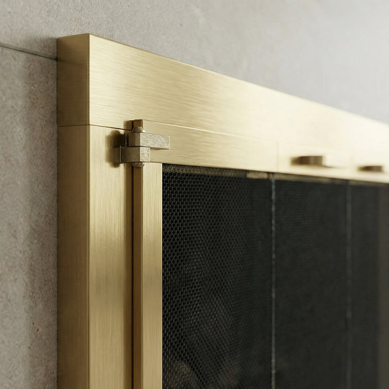 Heritage - Masonry Steel Fireplace Glass Doors | Custom