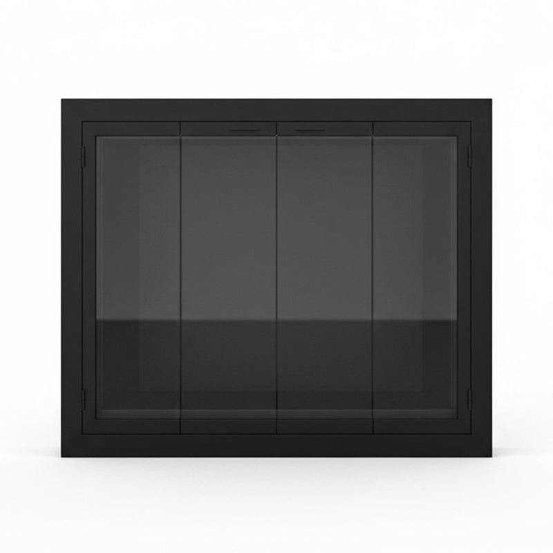 Carolina Sleek Steel Fireplace Glass Doors | Masonry & Prefab | Custom