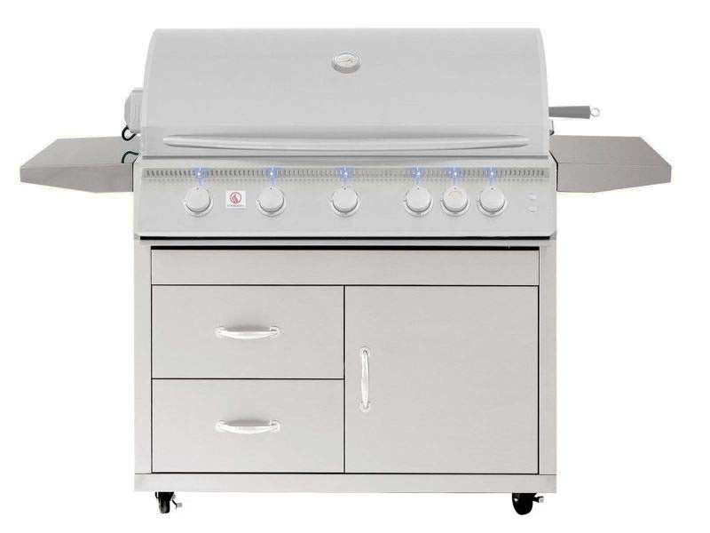 Summerset Sizzler 40-Inch Deluxe Freestanding Grill Cart