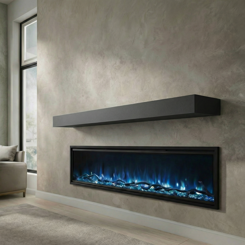 Standard Non-Combustible Steel Mantel Shelves | 12 Finishes