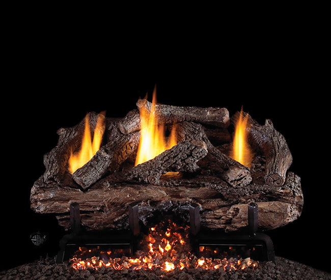 Real Fyre Charred Aged Split Vent-Free Gas Log Set