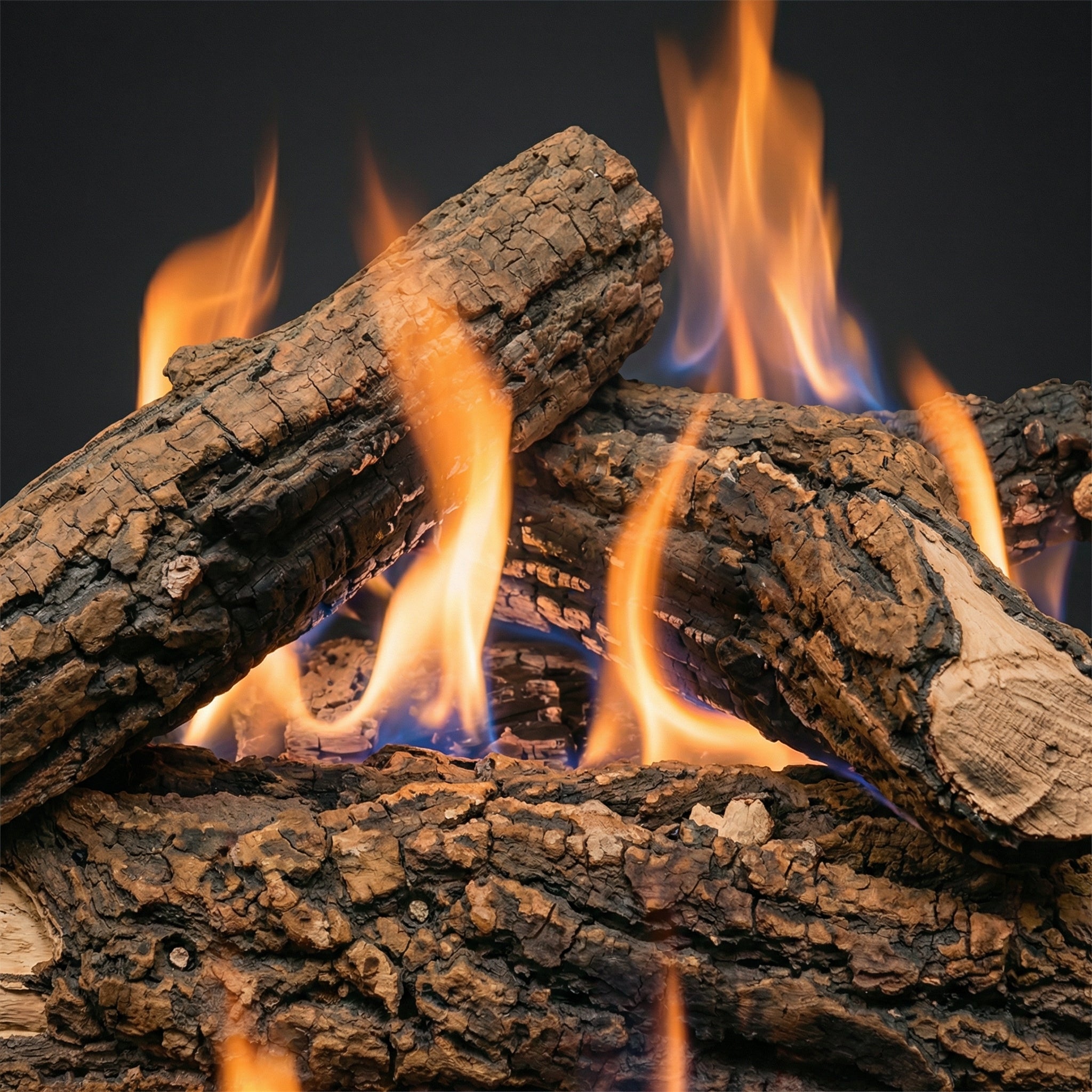 15" Country Oak Deluxe Gas Log Set | Formation Creation