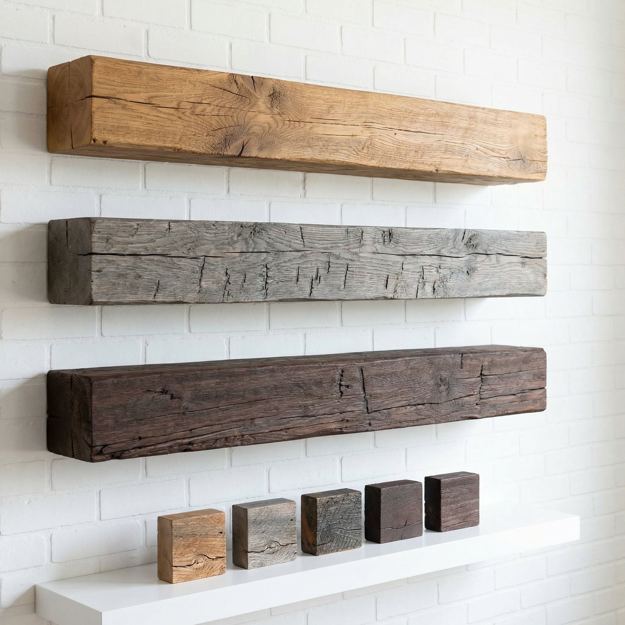 Custom Length Non-Combustible Concrete Fireplace Mantel – Grist Mill Style