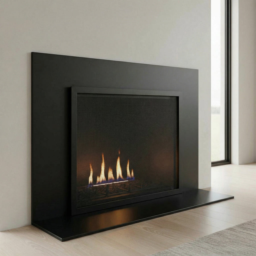 2 Magnetic Screens Carolina 1 1/4" Wide Frame / Exact Size 1) 40 3/4 W x 32 H / 2) 40 11/16" x 31 7/16" / Matte Black