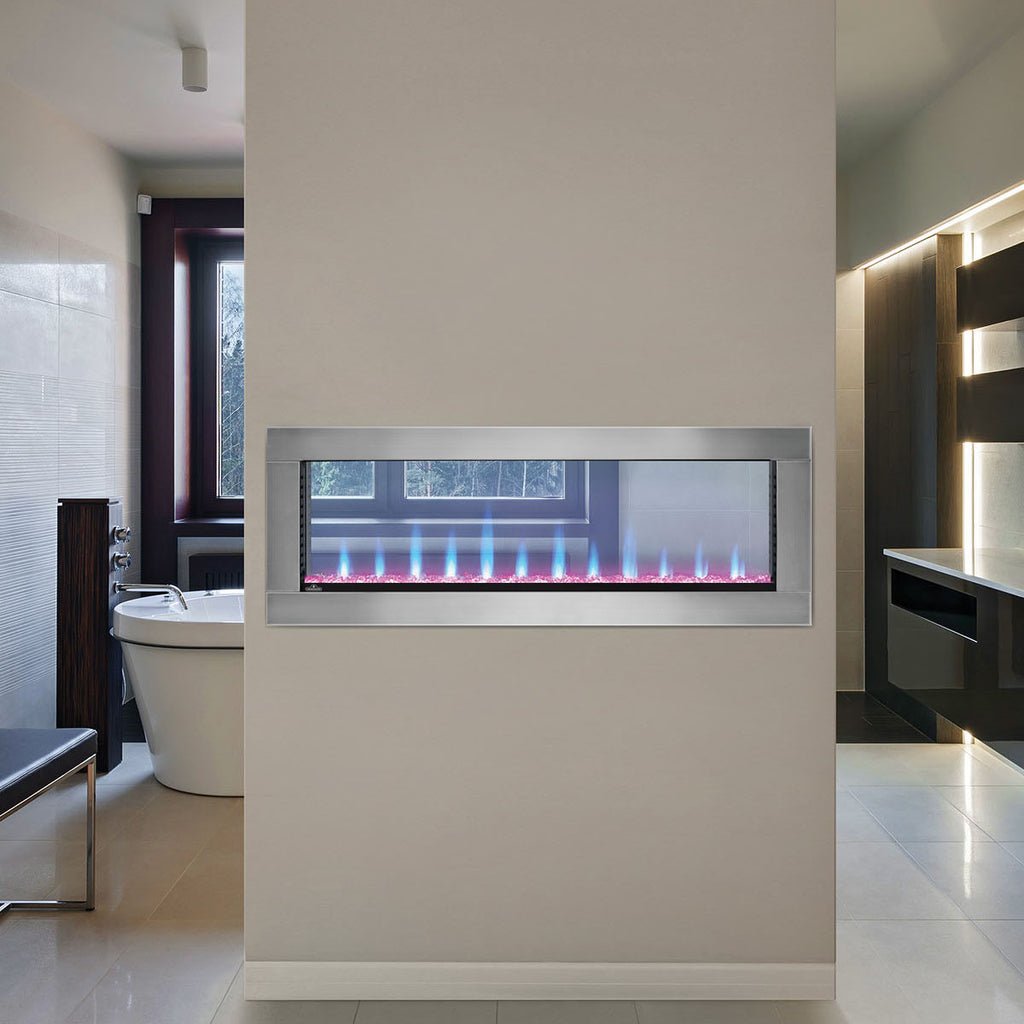 Clearion™ Elite 50 See Through Built-in Electric Fireplace
