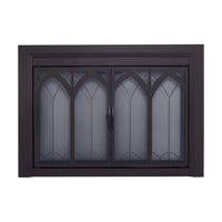 Colt Flat Black Masonry Fireplace Door | Standard Sizes - ExceptionalFire