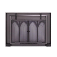 Colt Gun Metal Masonry Fireplace Door | Standard Sizes - ExceptionalFire