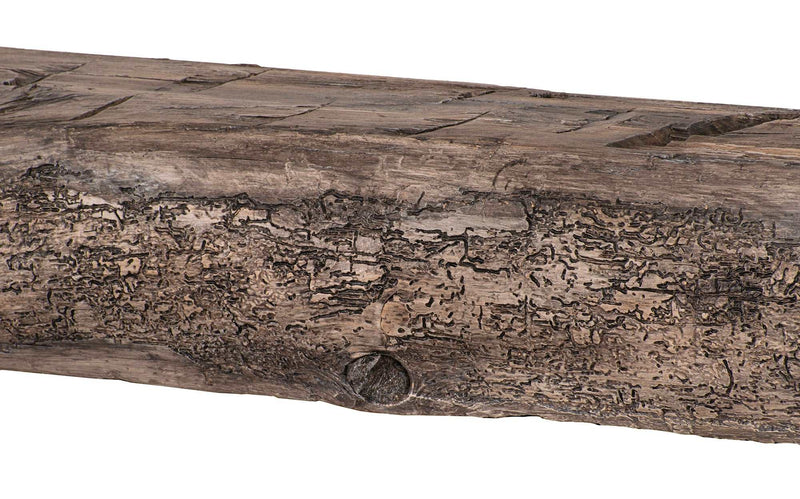 Cumberland Live Edge Non-Combustible Mantel Shelf RIVER ROCK Finish - ExceptionalFire