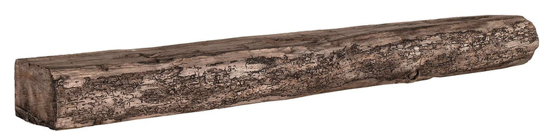 Cumberland Live Edge Non-Combustible Mantel Shelf RIVER ROCK Finish - ExceptionalFire