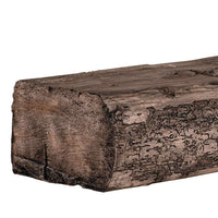 Cumberland Live Edge Non-Combustible Mantel Shelf RIVER ROCK Finish - ExceptionalFire