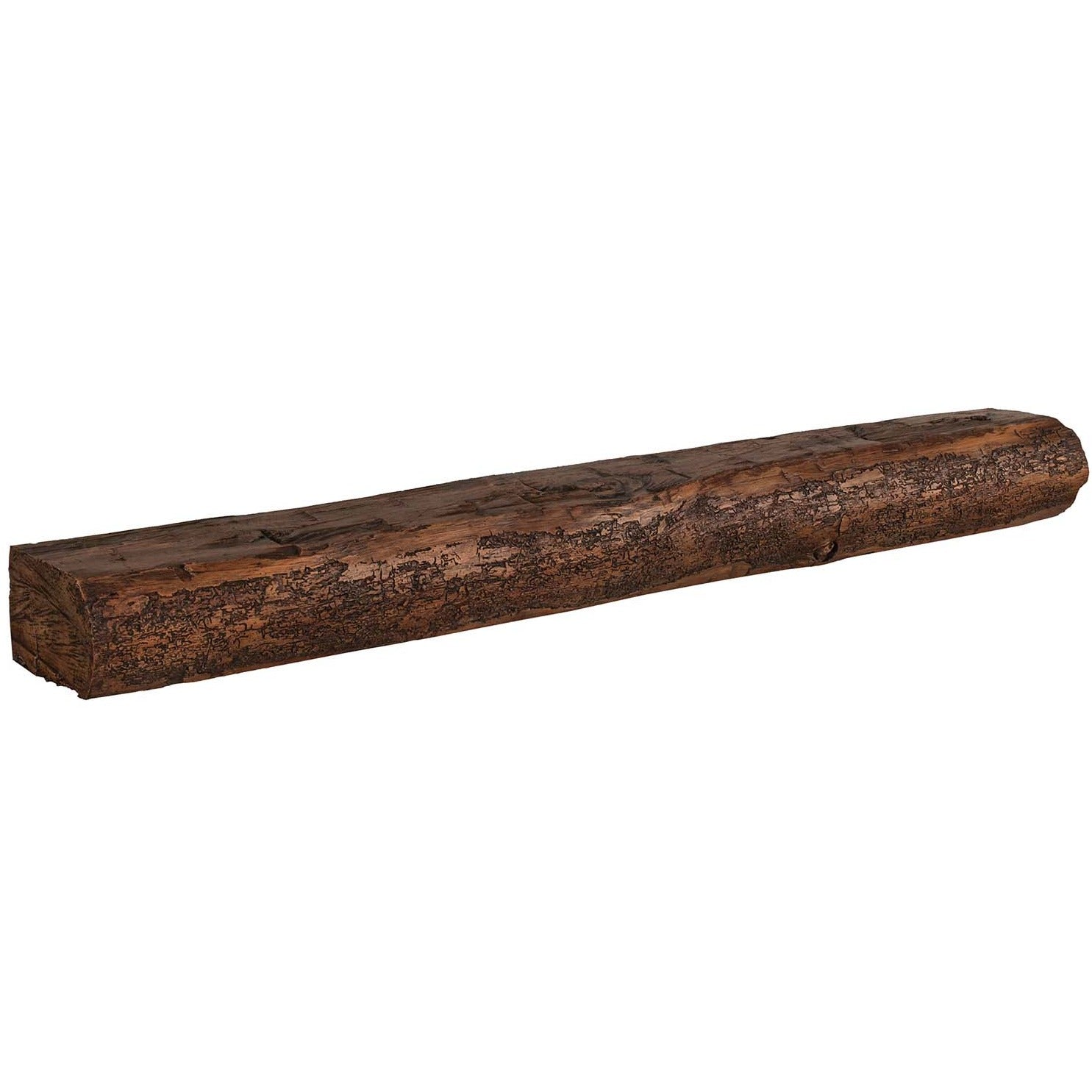 Cumberland Live Edge Non-Combustible Mantel Shelf TOASTED RYE Finish