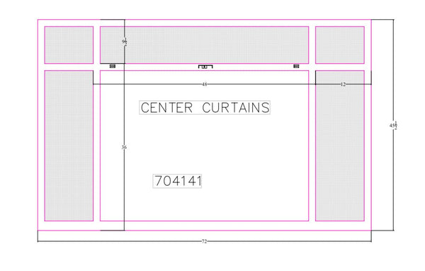 Custom Fireplace Screen - CAD drawing. - ExceptionalFire