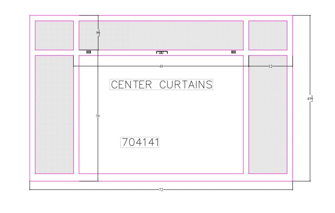 Custom Fireplace Screen - CAD drawing. - ExceptionalFire