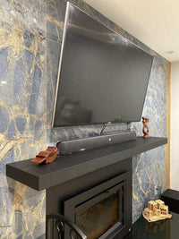 Custom Metal Floating Mantel Shelf: Non-Combustible, 25+ Finishes, Any Size - Design Specialties - ExceptionalFire