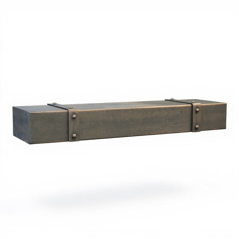 Custom Old World Metal Floating Mantel Shelf Non-Combustible | Stoll Industries