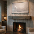 Custom Old World Metal Floating Mantel Shelf Non-Combustible | Stoll Industries