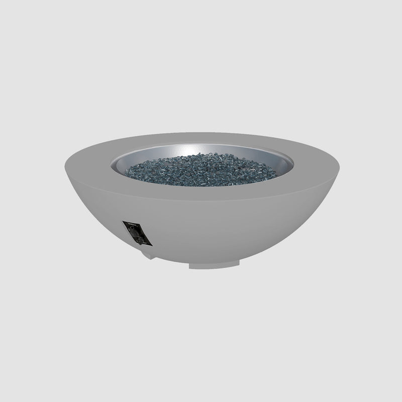 Cove 48-inch Gas Fire Bowl, Natural Grey — manufacturer photograph