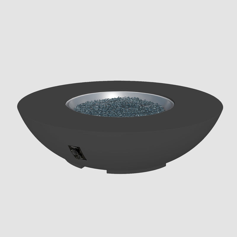 Cove 60-inch Gas Fire Bowl, Midnight Mist — manufacturer photograph