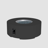 Cove 42-inch Round Gas Fire Pit Table, Midnight Mist — manufacturer photograph