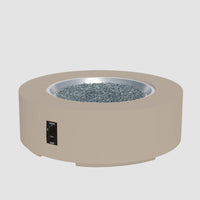 Cove 48-inch Round Gas Fire Pit Table, Latte — manufacturer photograph