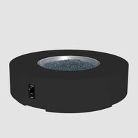 Cove 60-inch Round Gas Fire Pit Table, Midnight Mist — manufacturer photograph