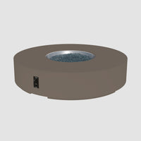 Cove 72-inch Round Gas Fire Pit Table, Earth Stone — manufacturer photograph