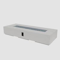 Cove 96-inch Linear Gas Fire Pit, Natural Grey — manufacturer photograph