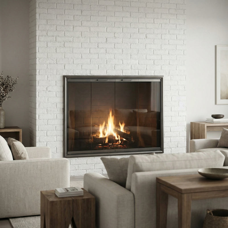 Monterey Standard Glass Doors | Prefab Fireplaces by Stoll | Custom