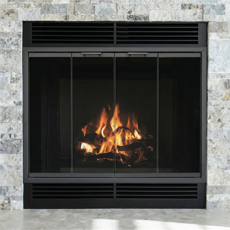 Seaside Standard Glass Doors | Prefab Fireplaces by Stoll | Custom