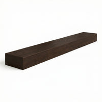Flat Sawn Non-Combustible Concrete Mantel Shelf Roasted Chestnut Finish