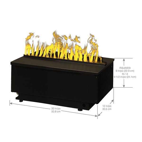 Dimplex 20'' Optimyst® Cassette Vapor Electric Fireplace - Model CDFI500-PRO - ExceptionalFire
