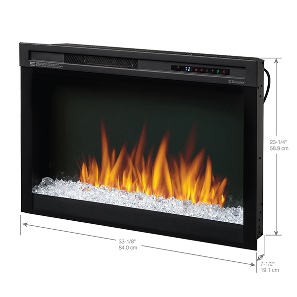 Dimplex 33" Multi-Fire XHD Plug-in Electric Firebox Glass Ember Bed - Model XHD33G - ExceptionalFire
