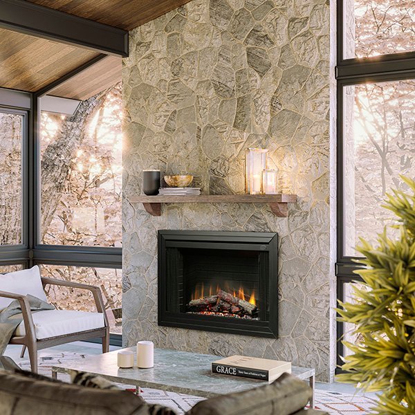 Dimplex 45" Deluxe Built-In Electric Firebox Log Set