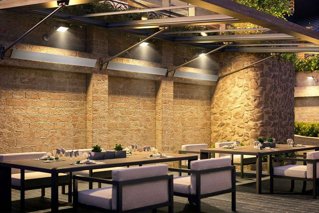 Dimplex DLW 1500W Outdoor/Indoor Radiant Electric Heater | White - Model DLW1500W12 - ExceptionalFire