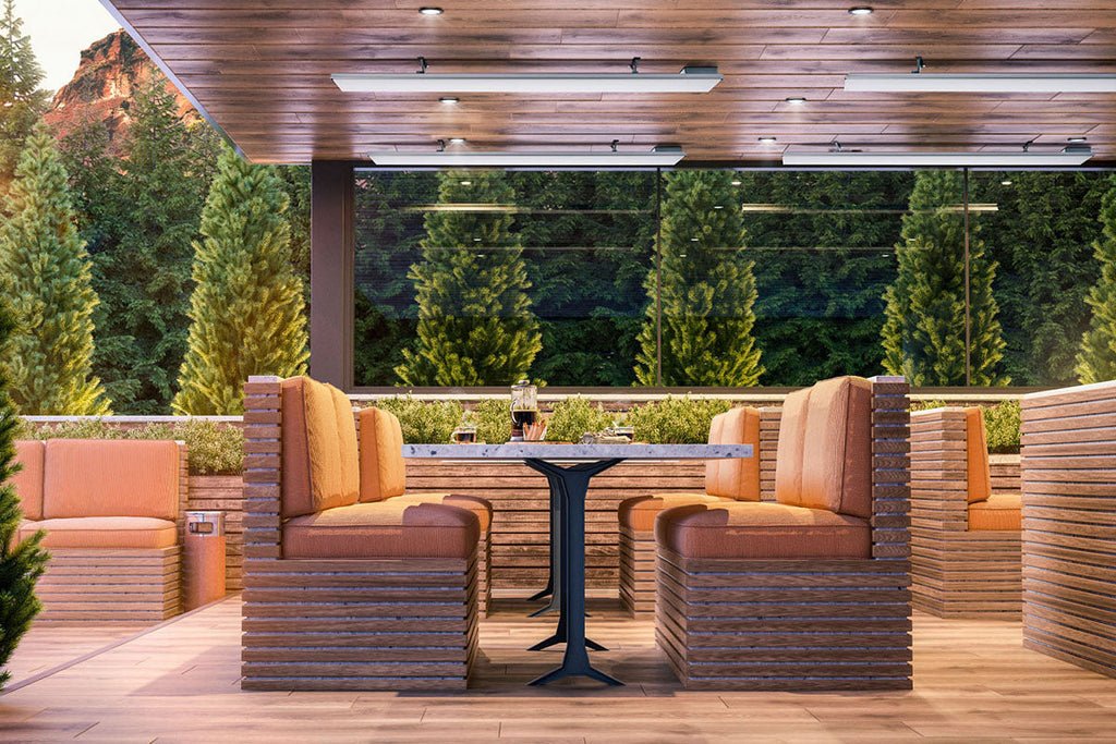 Dimplex DLW 2400W Outdoor/Indoor Radiant Electric Heater | White - Model DLW2400W24