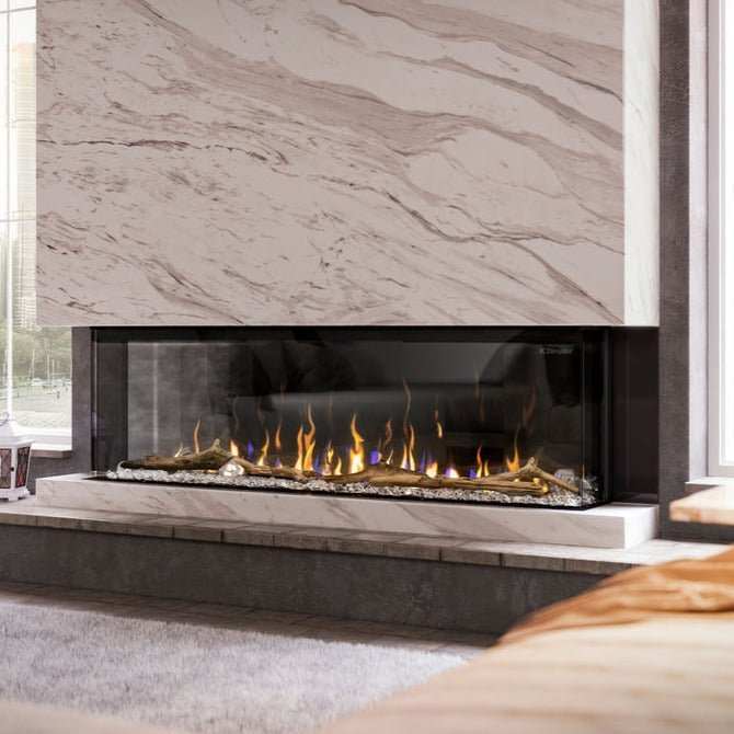 Dimplex IgniteXL Bold 74" Smart Linear Multi-Side View Built-In Electric Fireplace - Model XLF7417-XD - ExceptionalFire