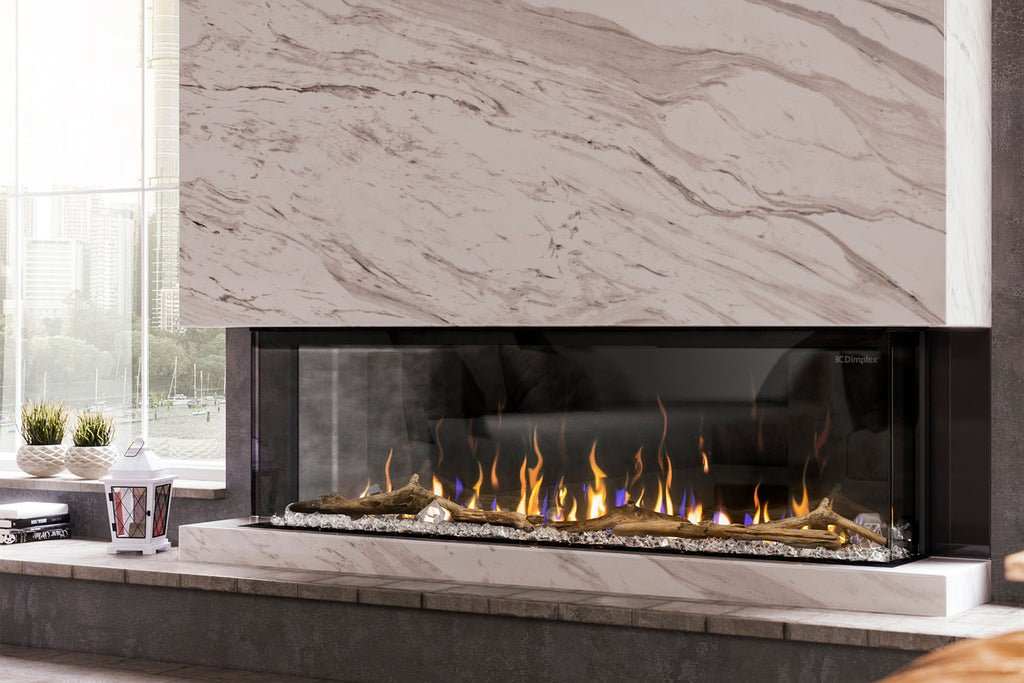 Dimplex IgniteXL Bold 74" Smart Linear Multi-Side View Built-In Electric Fireplace - Model XLF7417-XD - ExceptionalFire